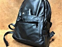 Image result for Hard Leather Folding Backpack
