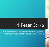 Image result for Peter 3 1-6