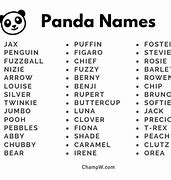 Image result for Cute Girl Panda Names