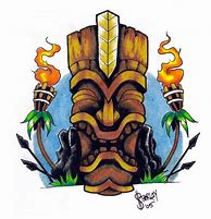 Image result for Cool Tiki Drawings