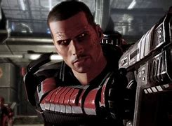 Image result for Mass Effect Shepard Holding a Pistol