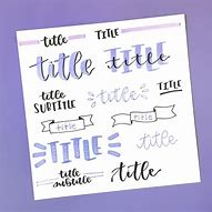 Image result for Calligraphy Title Ideas