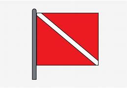 Image result for Red Flag with White Lines