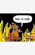 Image result for Everything On Fire This Is Fine Meme