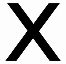 Image result for Abstract Letter X Black and White