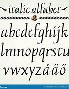 Image result for Italic Letters