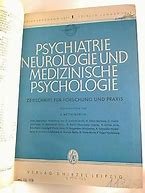 Image result for co_to_za_zeitschrift_für_die_gesamte_neurologie_und_psychiatrie
