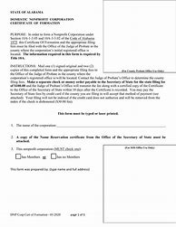 Image result for Certificate of Formation Alabama