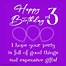 Image result for 3rd Birthday Wishes