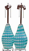 Image result for Teal Glass Lamp