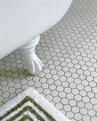 Image result for Black and White Hexagon Bathroom Floor Tile
