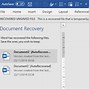Image result for How to Recover a Unsaved Word Document