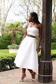 Image result for White Skirt and Top