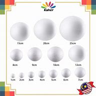 Image result for Foam Ball Sizes