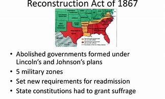 Image result for Military Reconstruction Act