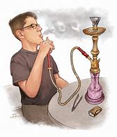 Image result for Cartoon Smoking Hookah