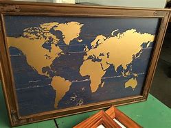 Image result for Framed World Map Art