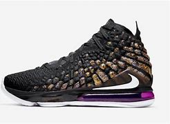Image result for LeBron XVII Gold and Purple