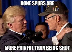 Image result for Bone Spurs Meme