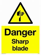 Image result for Caution Sharp Object Signs