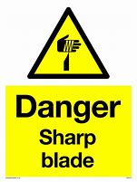 Image result for Caution Sharp