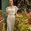 Image result for Champagne Tea Length Wedding Dress