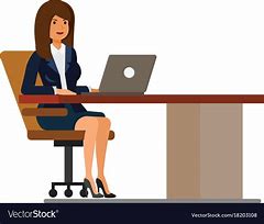 Image result for Women Working in Office Cartoon