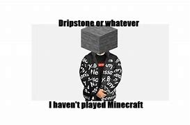 Image result for Minecraft Dripstone Meme