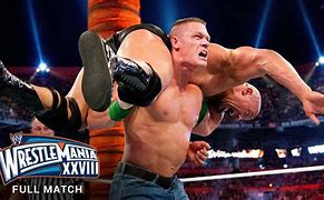 Image result for WrestleMania Rock vs John Cena