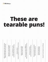 Image result for Tearable Puns