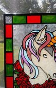 Image result for Unicorn Stained Glass Panel