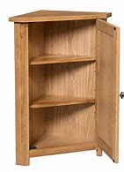 Image result for Oak Corner Storage Cabinet