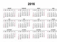 Image result for Official Calendar 2016