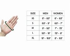 Image result for Women's Glove Sizes