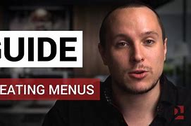 Image result for How Set Menu Displayed