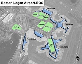 Image result for Boston Logan Airport Terminal Map by Airline