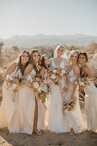 Image result for Champagne Bridemaids Dress