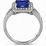Image result for Blue Sapphire Halo Engagement Ring