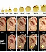 Image result for 3Mm vs 5 mm Earing Stud Baby