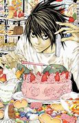 Image result for L Holding Death Note