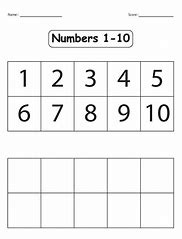 Image result for Writing Numbers Worksheet
