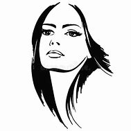 Image result for Crazy Lady Black and White Drawing