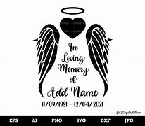 Image result for In Loving Memory with Angel Wings