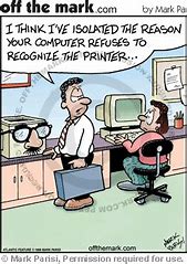 Image result for Bad Printer Cartoon