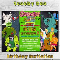 Image result for Scooby Doo Birthday Invitation Wording