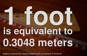 Image result for 1.8 M in Feet