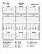 Image result for 2029 Calendar