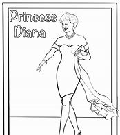 Image result for Princess Diana Colouring