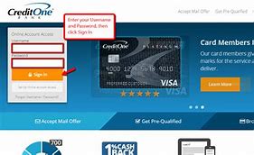 Image result for Credit One Bank Online Account Access