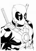 Image result for Deadpool Clip Art Black and White